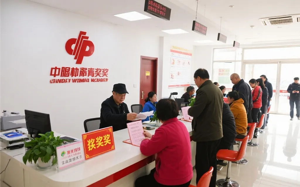 福彩兑奖大厅日常服务场景